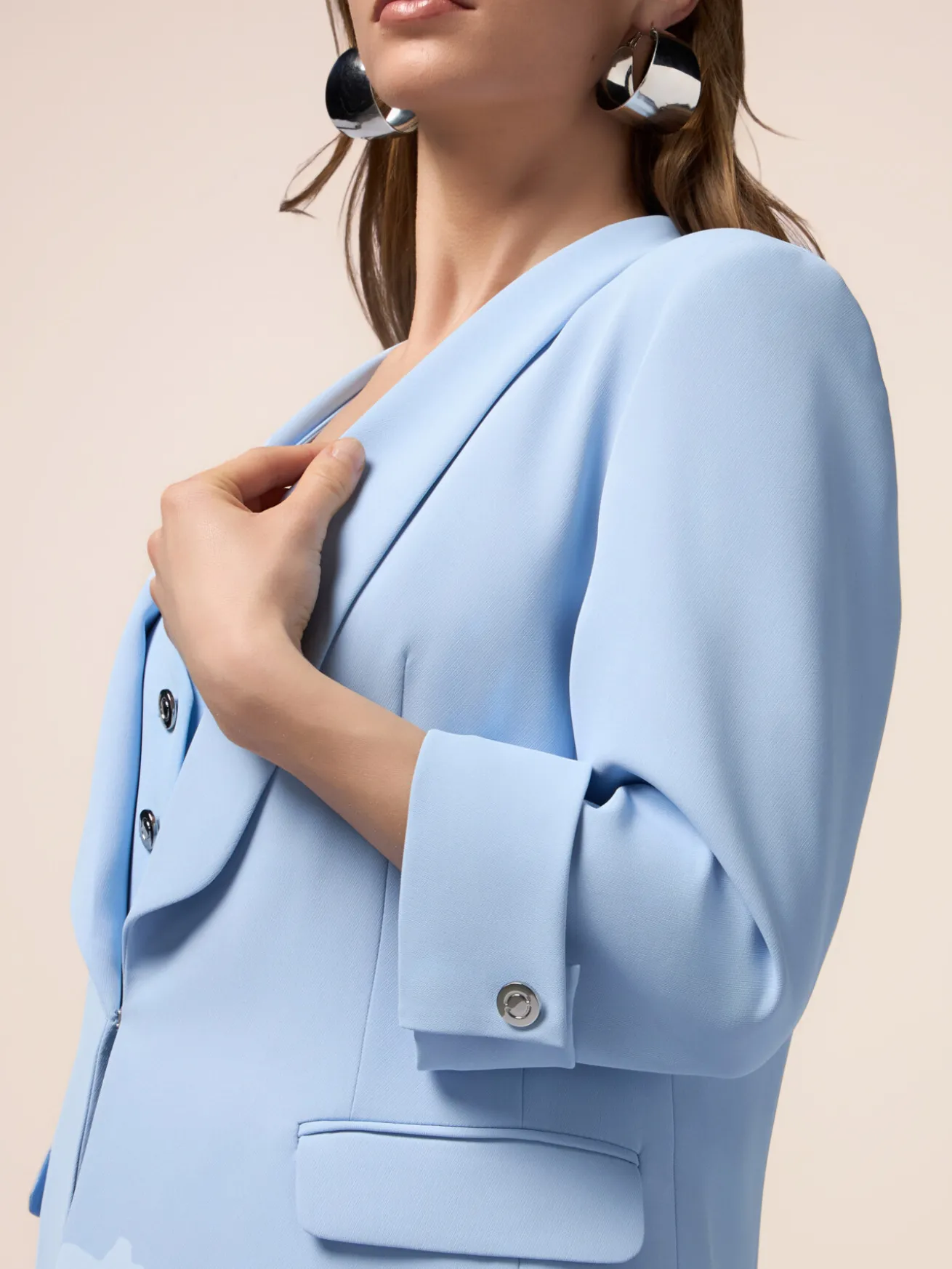 Blazer con maniche a tre quarti