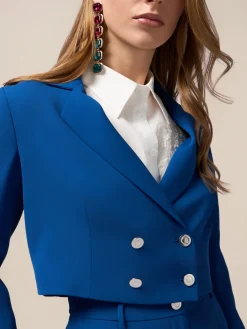 Blazer cropped doppiopetto
