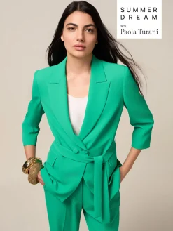 Blazer doppiopetto con fusciacca
