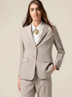 Blazer fluido misto viscosa