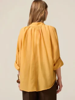 Blusa in mussola misto seta