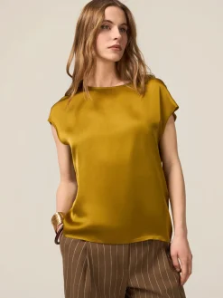 Blusa in raso di viscosa
