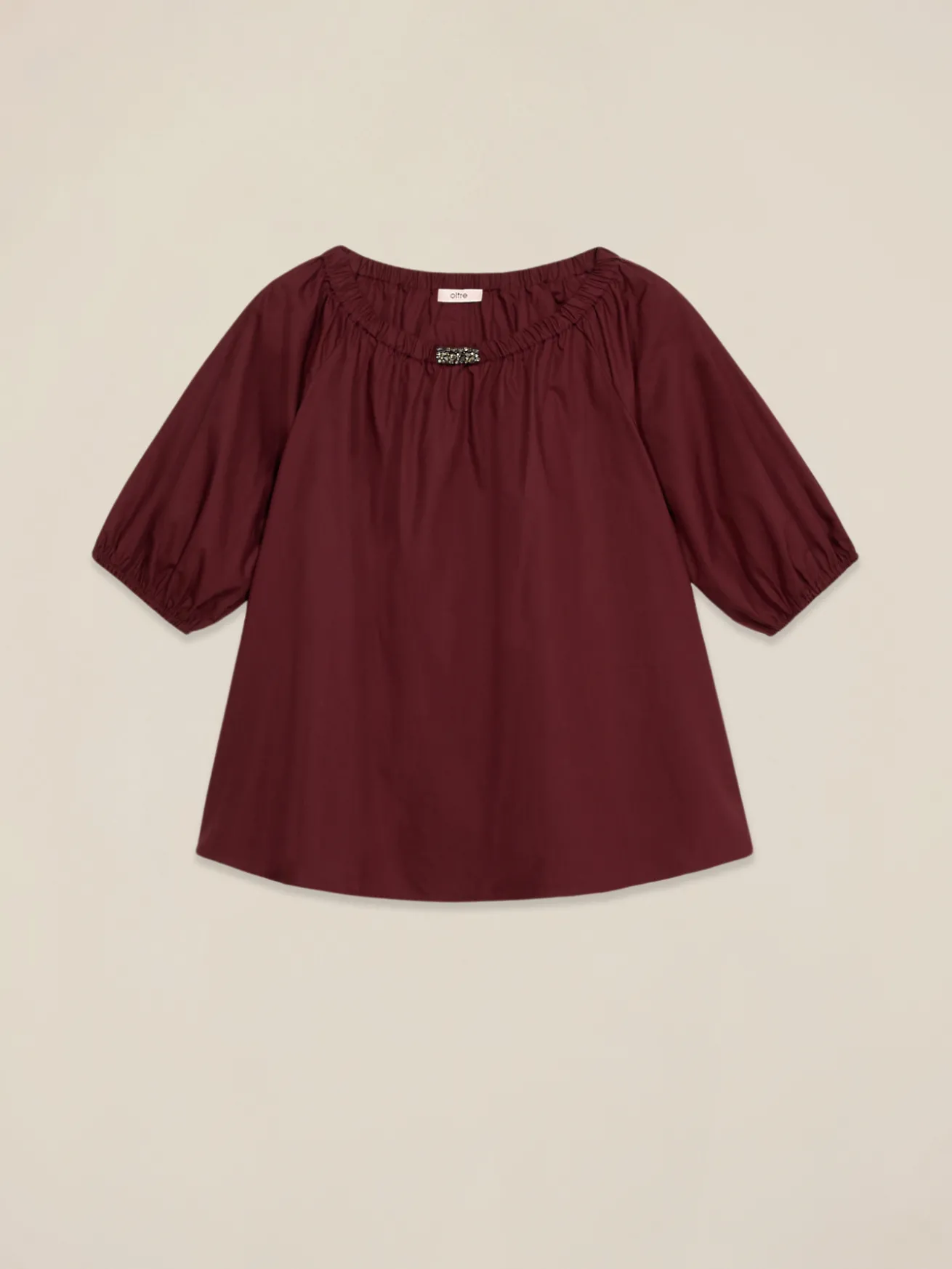 Blusa off shoulders in cotone