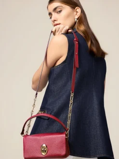 Borsa crossbody in vera pelle