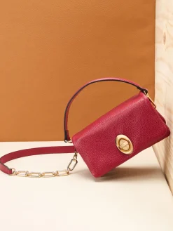 Borsa crossbody in vera pelle