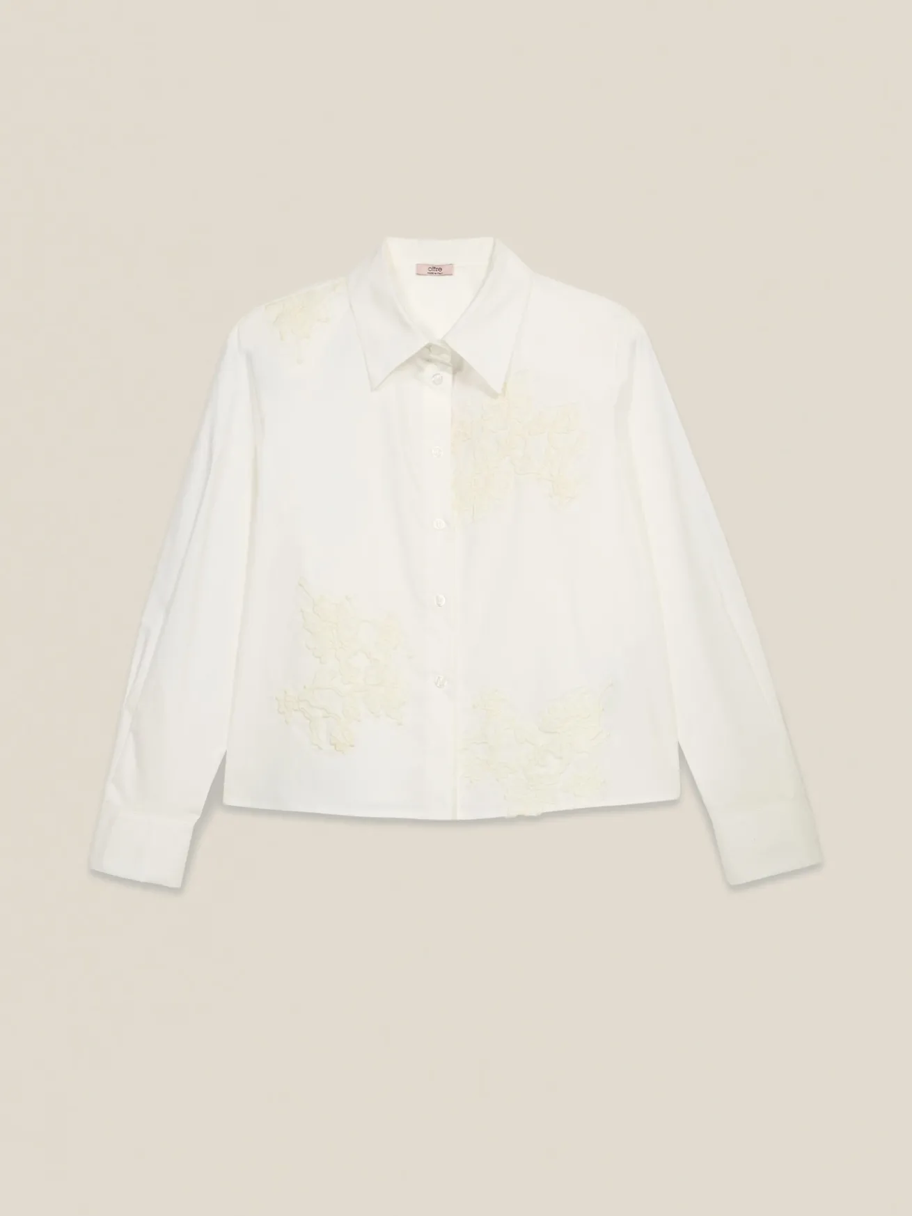 Camicia boxy con ricami