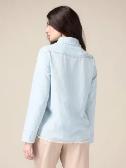 Camicia in denim stone washed