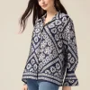 Camicia in raso fantasia