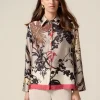 Camicia in raso fantasia