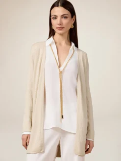 Cardigan lurex misto viscosa