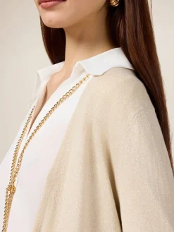 Cardigan lurex misto viscosa