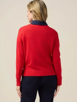 Cardigan misto viscosa con bottoni gioiello