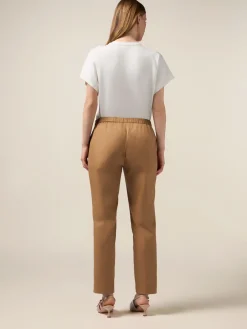 Chinos in raso di cotone