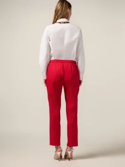 Chinos in raso di cotone