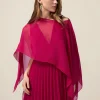 Coprispalle in chiffon misto seta