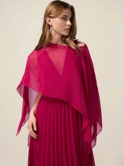 Coprispalle in chiffon misto seta