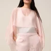 Coprispalle in chiffon misto seta