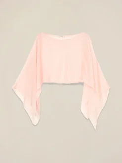 Coprispalle in chiffon misto seta