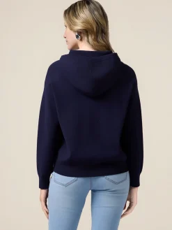 Felpa in maglia con ricamo gioiello