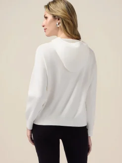 Felpa in maglia con ricamo gioiello