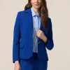 Giacca blazer in tessuto scuba crêpe