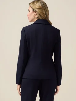 Giacca blazer in tessuto scuba crêpe