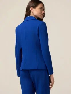 Giacca blazer in tessuto scuba crêpe