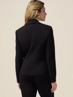 Giacca blazer in tessuto scuba crêpe