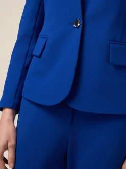 Giacca blazer in tessuto scuba crêpe
