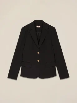 Giacca blazer in tessuto scuba crêpe