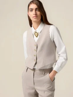 Gilet corto misto viscosa