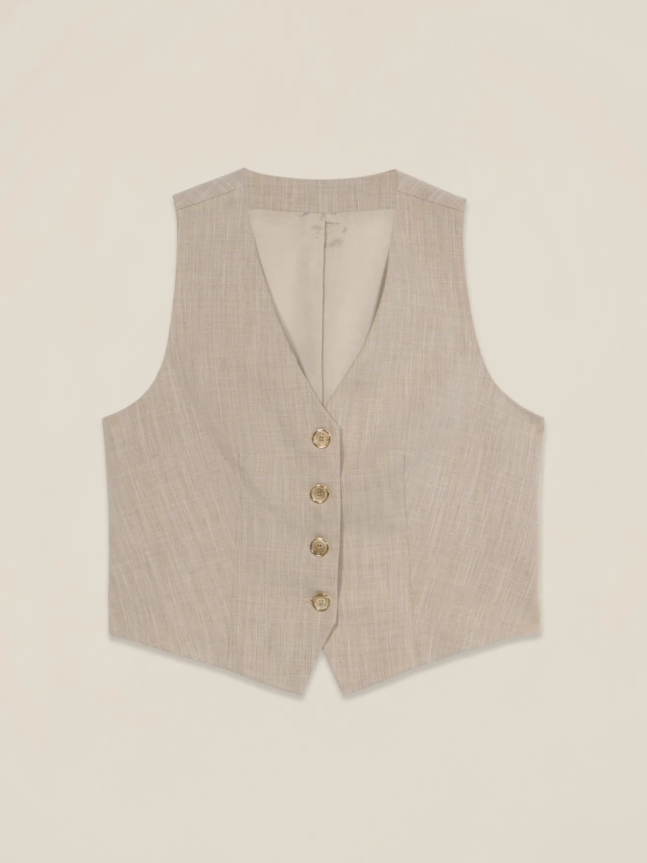 Gilet corto misto viscosa