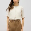Gilet in tessuto con paillettes
