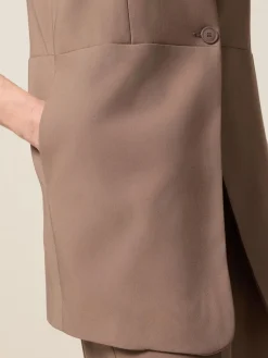 Gilet in tessuto misto viscosa