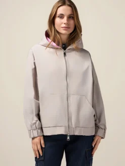 Giubbotto in nylon con cappuccio