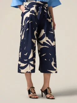 Gonna pantalone in cotone fantasia