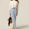Jeans boyfit con castoni