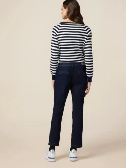Jeans chino in denim rinse