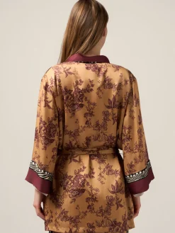 Kimono in raso di viscosa