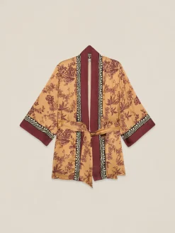Kimono in raso di viscosa