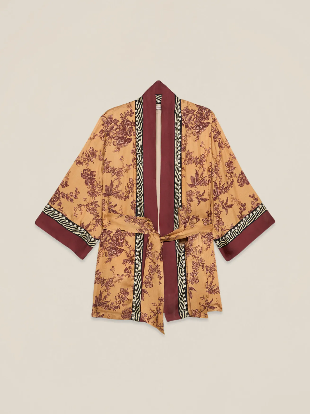 Kimono in raso di viscosa