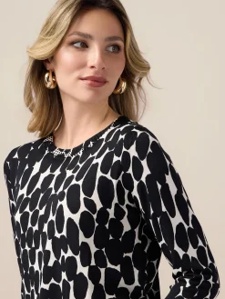 Maglia fantasia in misto viscosa