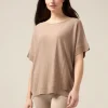Maglia lurex con maniche corte