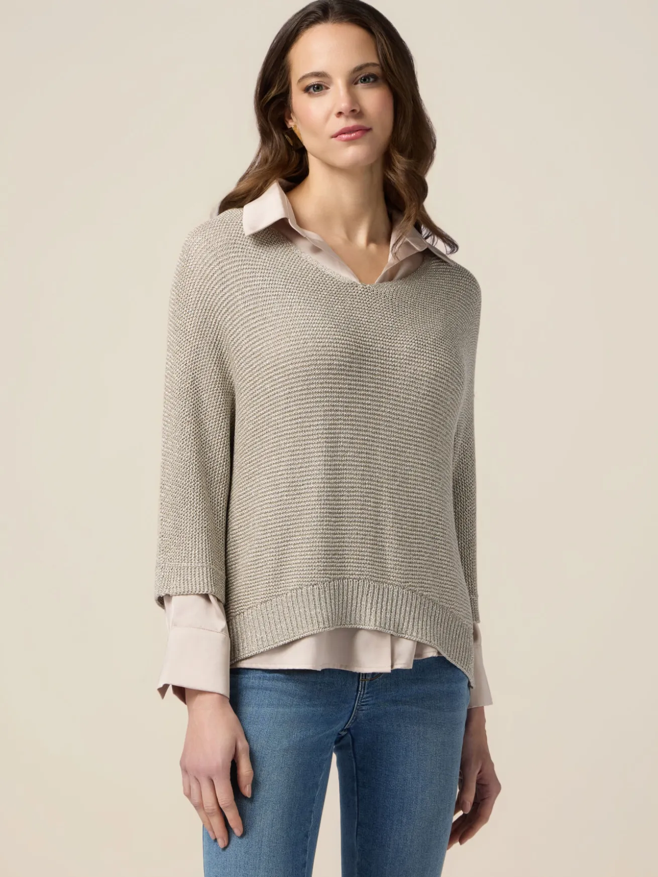 Maglia lurex misto viscosa