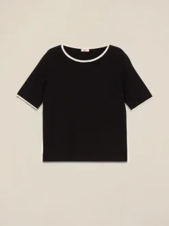Maglia maniche corte con profili a contrasto