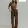 Maglia polo con profili lurex