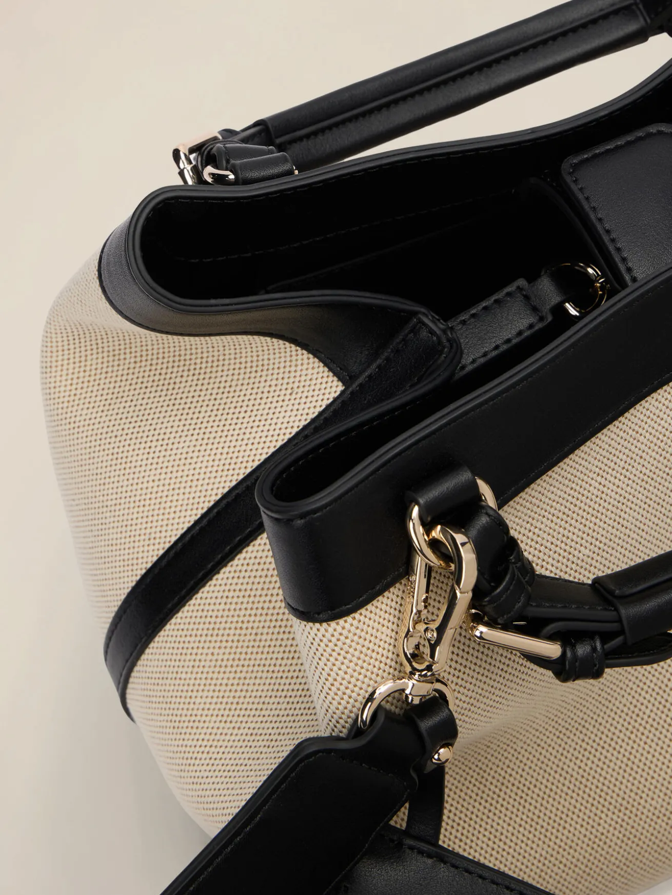 Maxi bauletto in canvas