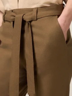 Pantaloni chino misto lino