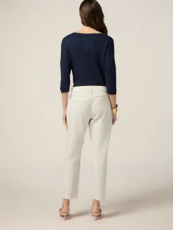 Pantaloni chino misto tencel