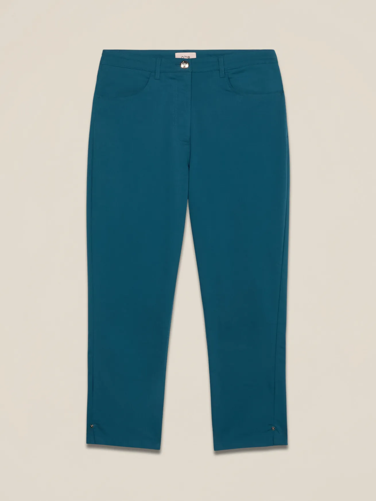 Pantaloni cropped misto cotone